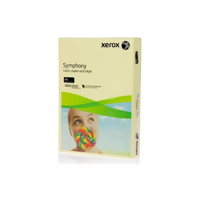 Бумага Xerox цветная SYMPHONY Pastel Yellow (80) A4 500л.