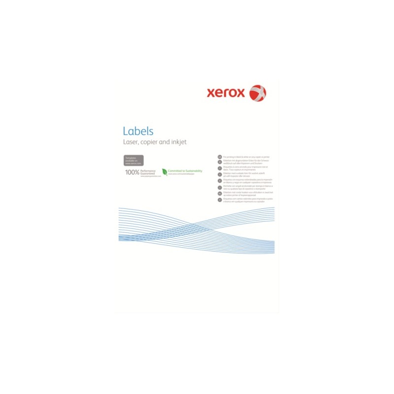 Наклейка Xerox Mono Laser 18UP (rounded) 63.5x46.6mm 100л.