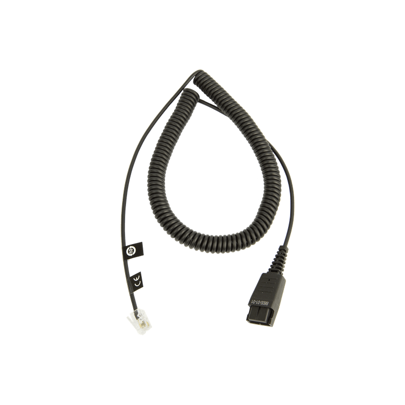 Кабель Jabra Cord - QD to Modular RJ coiled (2520175)