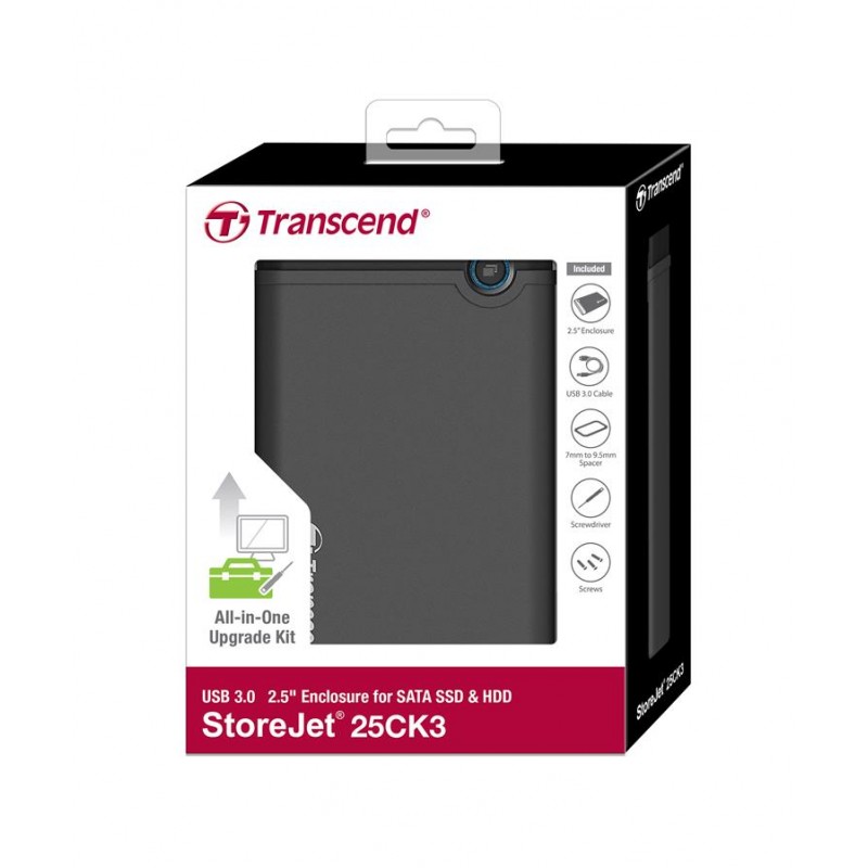 Корпус для 2.5" HDD/SSD Transcend USB 3.0 Rubber Корпус для 2.5" HDD/SSD Transcend USB 3.0 Rubber