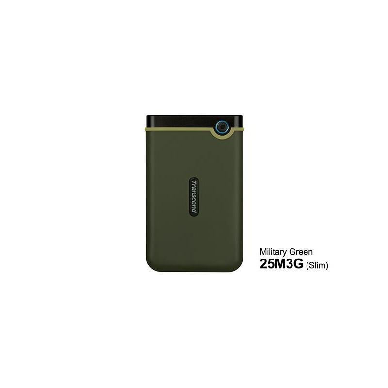 HDD Transcend StoreJet 2.5 USB 3.0 2TB M3G Military Green Slim HDD Transcend StoreJet 2.5 USB 3.0 2TB M3G Military Green Slim