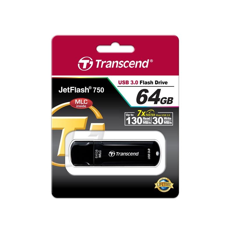 Накопитель Transcend 64GB USB 3.0 JetFlash 750