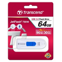 Накопитель Transcend 64GB USB 3.0 JetFlash 790 White