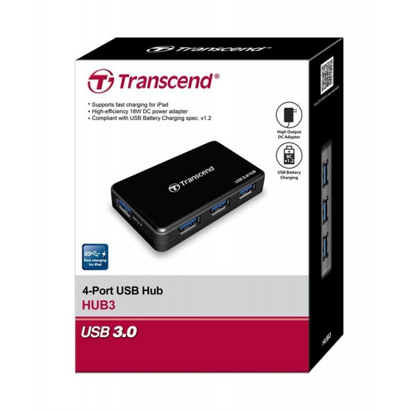 Transcend USB 3.0 HUB 4 ports