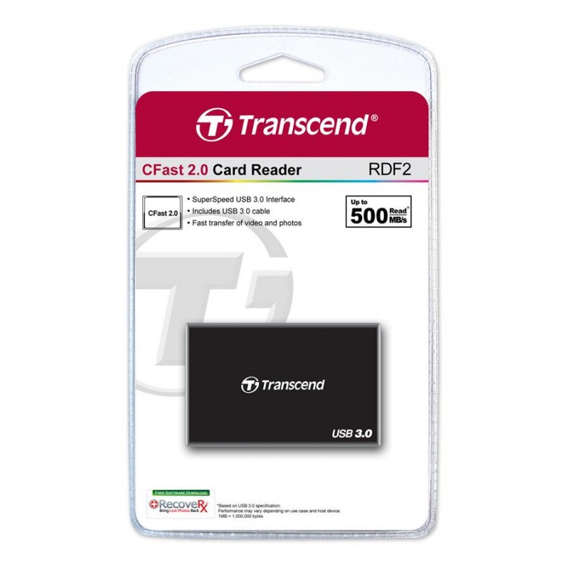 Кардридер Transcend USB 3.0 CFast Black