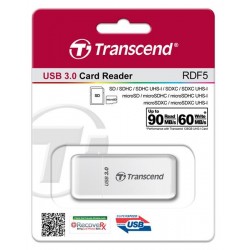 Кардридер Transcend USB 3.0, белый
