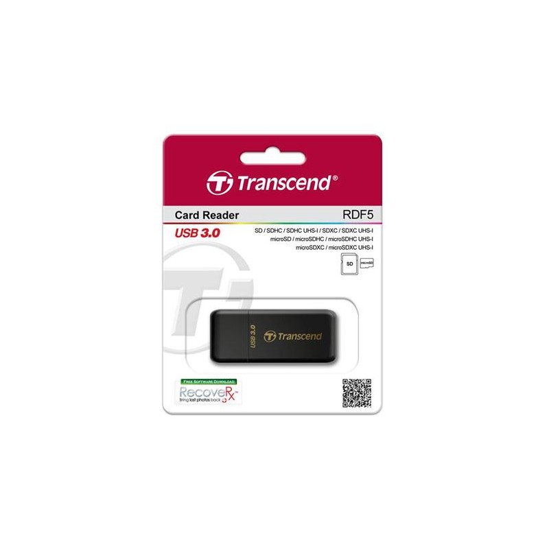 Кардридер Transcend USB 3.0, черный