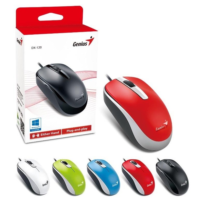Мышь Genius DX-120 USB Red Мышь Genius DX-120 USB Red