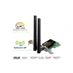 Wi-Fi-адаптер ASUS PCE-AC51 802.11ac, 2.4/5 ГГц, AC750, PCI