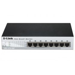 Коммутатор D-Link DES-1210-08P 8port 10/100 PoE, WebSmart