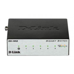 Коммутатор D-Link DGS-1005D 5port Gigabit, Metal Case