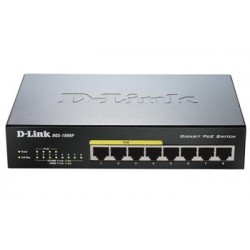 Коммутатор D-Link DGS-1008P, 8port Gigabit (4port w/PoE)
