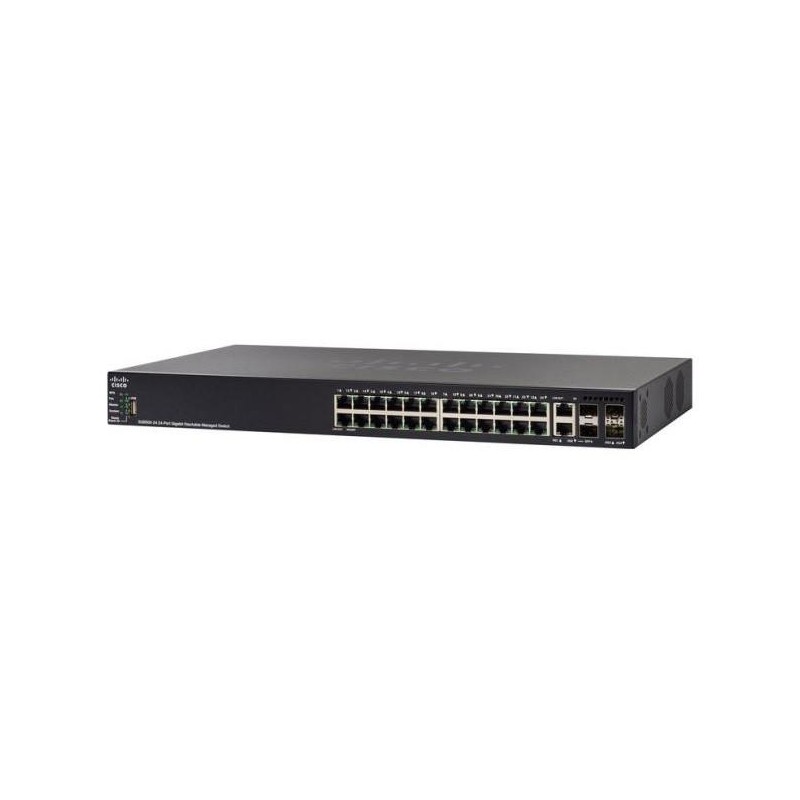 Коммутатор Cisco SG550X-24 24-port Gigabit Stackable Switch