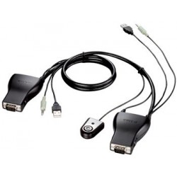 KVM-переключатель D-Link KVM-221 2port USB w/cables w/audio