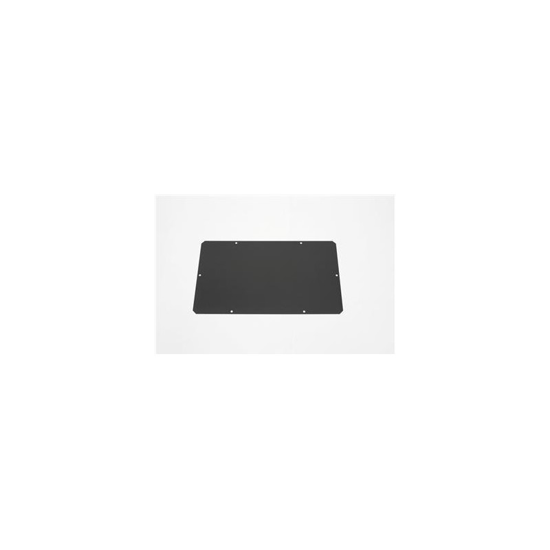 Заглушка в пол ZPAS сплошная 380х210,черного цвета