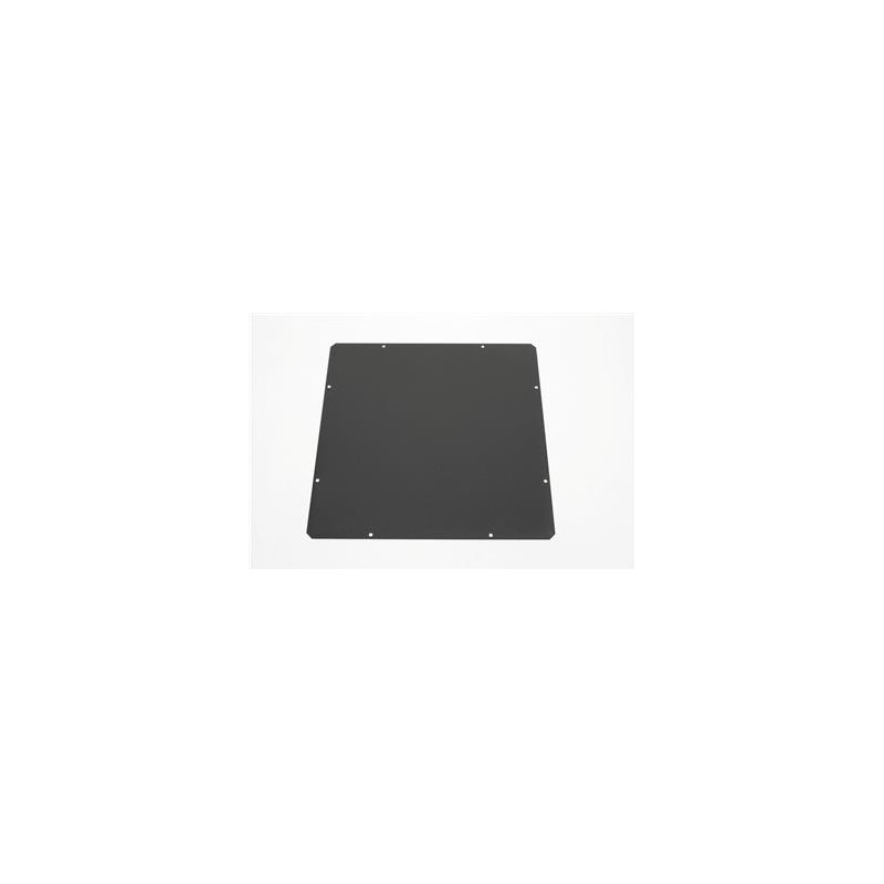 Заглушка в пол ZPAS сплошная 380х380, черного цвета