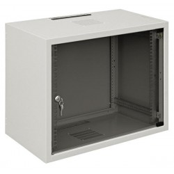 Шкаф ZPAS 19" 15U 600x400, стекл.дверь, 35kg max, серый